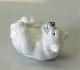 Royal Copenhagen Art Pottery RC 22745 White polar bear 0245 Design Jeanne Grut 
after KK