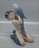 Royal 
Copenhagen 0752 
RC Faun with 
Parrot Chr. 
Thomsen 19 cm 
1st. In mint 
and nice 
condition