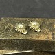 Art deco ear clips in gilded silver