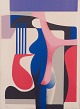 Georgi 
Daskaloff 
(1923-2005), 
Bulgarian 
artist. 
Color 
lithograph on 
paper.
Cubist ...