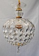 Glass prism, 20th century. Dome with grindings and 110 prisms. H.: 33 cm. Dia.: 20 cm.Great ...