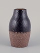 Mari Simmulson 
for Upsala 
Ekeby, Sweden. 
Onyx ceramic 
vase with glaze 
in black hues. 
The lower ...