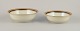 Hutschenreuther, 
Germany. Two 
bowls from the 
"Margarete" 
series. 
Hand-decorated 
with gold and 
...