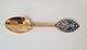 A.Michelsen 
Christmas spoon 
in gilded 
sterling silver 
and enamel from 
1984 
Stamp: 
A.Michelsen ...