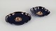 Limoges, 
France. Two 
porcelain 
serving 
platters 
adorned with 
22-karat gold 
leaf and a 
beautiful ...