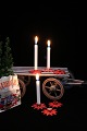 6 small, old Swedish Christmas candle holders in painted metal for small 
Christmas candles...