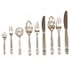 Sterlingsilver Acorn cutlery by Johan Rohde for Georg Jensen for 12 persons115 pieces
