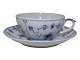 Royal 
Copenhagen Blue 
Fluted, tea cup 
with saucer.
Decoration 
number cup: 
078, saucer: 
...