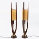 John Keal / 
Modeline
A pair of 
floor lamps in 
walnut ...