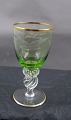 Seagull 
glassware with 
gold rim by 
Lyngby 
Glass-Works, 
Denmark.
White wine 
glass, green 
H ...