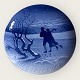 Bing & 
Grøndahl, 
Christmas plate 
"Pair of 
skaters" 18cm 
in diameter, 
1st sorting, 
Design ...