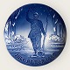 Bing 6 
Grøndahl, 
Christmas plate 
"The soldier" 
18cm in 
diameter, 1st 
sorting, Design 
Margrethe ...