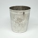 Danish Baroque silver cup made by Anders Rasmussen.H. 9 cm. dia. top. 8 cm.Stamped ...