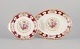 Royal Albert, 
England. "Lady 
Hamilton." Oval 
serving platter 
and a round 
dish with 
polychrome ...