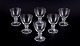 Val St. 
Lambert, 
Belgium. A set 
of six red wine 
glasses in 
clear 
mouth-blown 
crystal ...