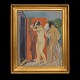 Axel P Jensen, 
1886-1972, oil 
on plate
Two showering 
women
Visible size: 
36x28cm. With 
frame: ...