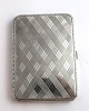 Silver cigarette case (925). Height 11.6 cm. Width 8.2 cm. With inside engraving. Produced 1930.