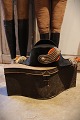 Decorative 
French 19th 
century 
Napoleon hat in 
original metal 
box 
with a very 
fine patina. 
...