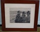 Michael Ancher 
Etching -  
Three Fishermen 
from Skagen  
1898 Ca 36.5 x 
41.5 cm with 
wooden frame 
...