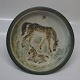Royal 
Copenhagen 
Stoneware. 
21585 Tray with 
horses Knud 
Kyhn 22,5 cm  
In nice and 
mint condition