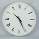 Henning Koppel 
for Georg 
Jensen. Wall 
clock made of 
white plastic 
and metal. Dial 
with Roman ...