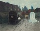 Frits Thaulow 
(1847-1906). 
Color 
lithograph of 
"Grev Wedels 
Plass". 
Signed in 
pencil.
Early ...