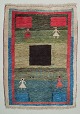 Swedish textile designer. Carpet in pure wool. Handwoven.Designed with figures and geometric ...