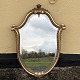 Older faceted and gold-painted mirror with nice patination. A few mistakes in the plaster ...