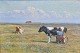 Mols, Niels 
Petersen (1859 
- 1921) 
Denmark: The 
cows are milked 
in the field. 
Oil on canvas. 
...