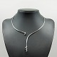 Georg Jensen 
necklace in 
18k. white 
gold. Design 
No. 1504.
Adorned with 9 
diamonds, with 
a ...