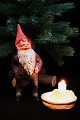 Old painted terracotta Santa Claus with fine patina. 
Height: 23.5cm.