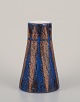 Mari Simmulson 
for Upsala 
Ekeby. Ceramic 
vase with blue 
and earth-tone 
glaze.
Approximately 
...