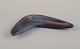 Gunnar Nylund 
for Rörstrand. 
Boomerang-
shaped ceramic 
bowl.
Glaze in blue 
and violet ...