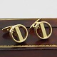 Georg Jensen; 
Pair of 
cufflinks in 18 
kt. gold.
Designed in 
1962 by Søren 
Georg Jensen. 
Design ...