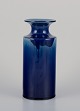 Britt-Louise 
Sundell 
(1928–2011) for 
Gustavsberg, 
Sweden. Large 
ceramic vase 
with glaze in 
blue ...