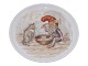 Royal 
Copenhagen  
Christmas, flat 
tray with gnome 
and cat.
Factory first.
Diameter 10.6 
...