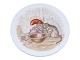 Royal 
Copenhagen  
Christmas, 
small tray with 
gnome and cat.
Factory first.
Diameter 10.6 
...