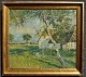 Danish artist 
(20th century): 
Landscape with 
farms. Oil on 
canvas. Signed. 
60 x 70 cm.
Framed: ...