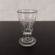 Glass for wine 
with hollow 
stem and 
engraved noble 
monogram. Made 
in the 19th 
century, ...