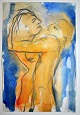 Degett, Karen 
(1954 - 2011) 
Denmark: Love. 
Lead / 
watercolor on 
paper. 
Unsigned. 26.5 
x 18 ...