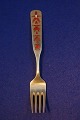 Michelsen Christmas spoons and forks of Danish gilt sterling silver. Anton Michelsen Christmas ...