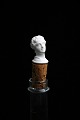 19th century 
wine stopper 
from Royal 
Copenhagen 
in the shape 
of a woman's 
bust in bisque 
with ...