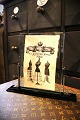 Old Art Deco 
photo frame 
from the 20s in 
glass (Double 
glass) 
and bakelite. 
H: 25cm. Bottom 
B: ...