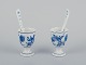 Two Blue Onion 
egg cups with 
spoons.
Hand-painted.
Approximately 
from the ...