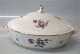 Royal 
Copenhagen 
Frijsenborg. 
1702-910 Bowl 
with lid, oval 
7 1/10" x 9 
2/5" 
Multifloral ...