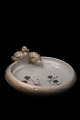 Royal Copenhagen bowl with 2 small ducklings sitting on the edge.
RC# 741/358...