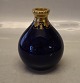 B&G 246-1080 
Royal Blue vase 
with gold 13.5 
cm  Bing and 
Grondahl Marked 
with the three 
Royal ...