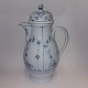 Porcelain 
coffee pot. 
Painted with 
blue fluted 
decoration in 
blue. Produced 
at the 
Rauenstein ...