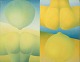 R. Wagner, 
European 
artist. Oil on 
board. 
Geometric 
composition.
Dated 1970.
In excellent 
...