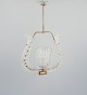 Murano, Italy. 
Ceiling lamp in 
clear frosted 
art glass and 
brass. 
Art Deco 
style.
Mid-20th ...